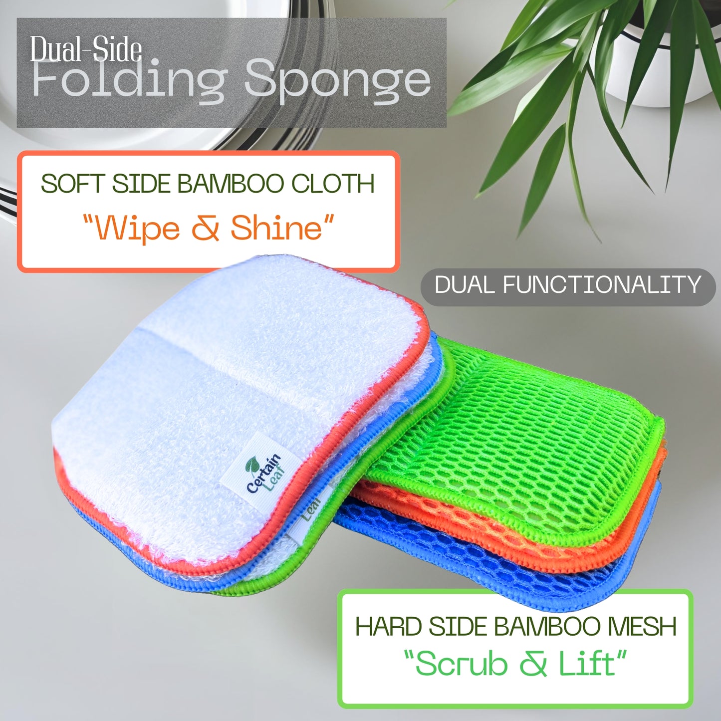 FOLDING SPONGE SET / 6 pcs