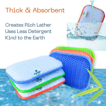 BAMBOO SPONGE SET / 6 pcs