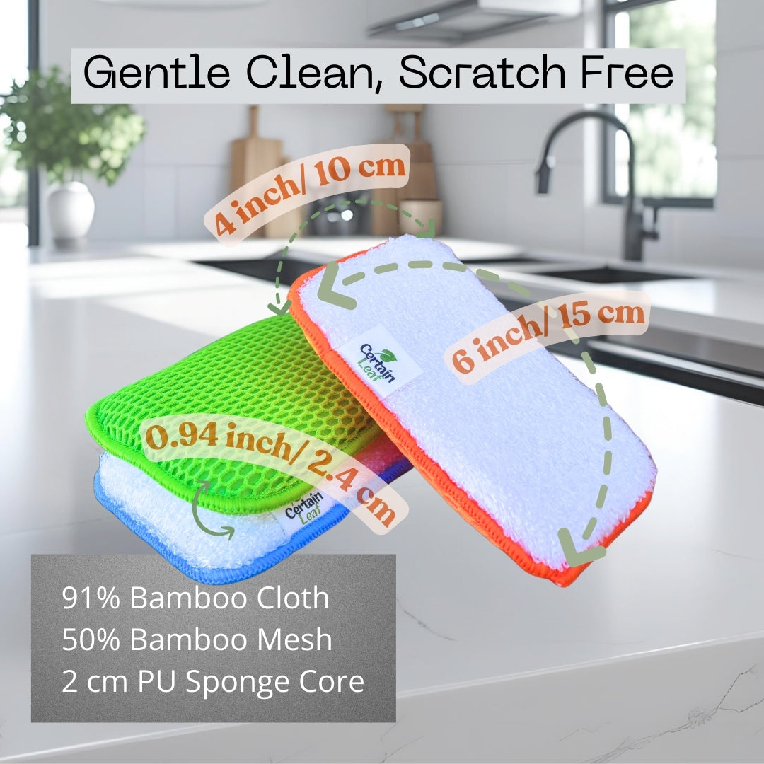BAMBOO SPONGE SET / 6 pcs