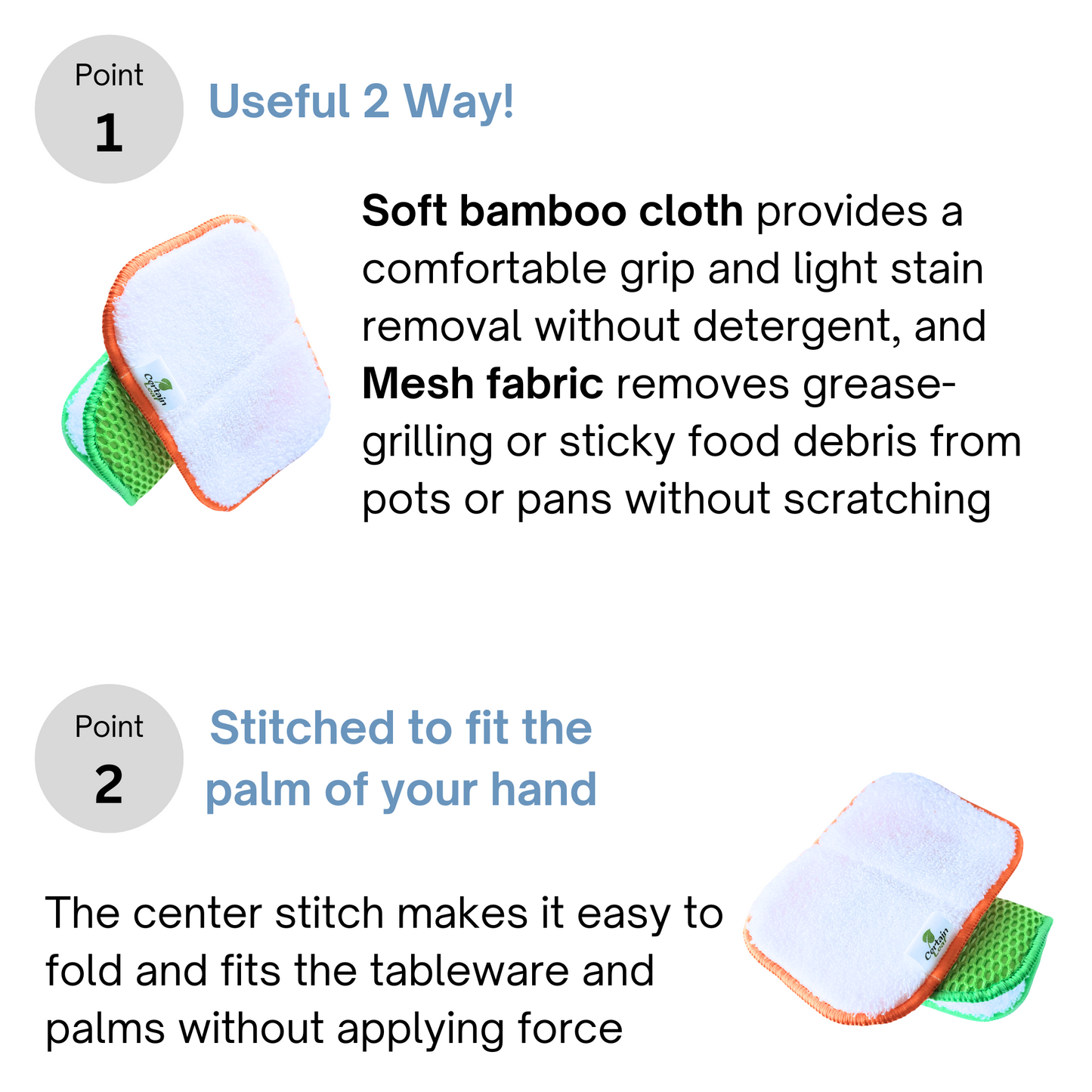 FOLDING SPONGE SET / 3 pcs