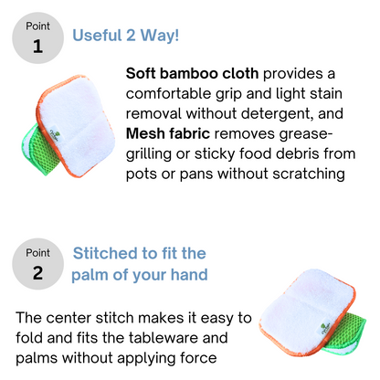 FOLDING SPONGE SET / 3 pcs